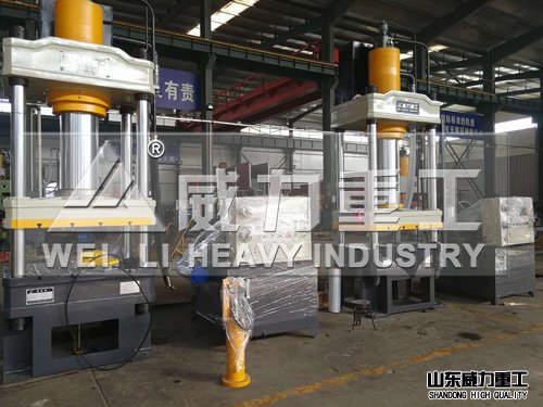 315噸四柱油壓機漏糞板成型油壓機設計完成